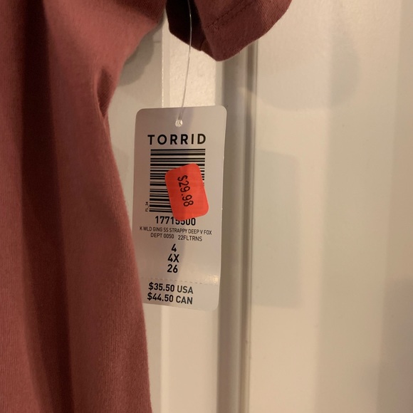 Torrid Pink Tunic tee - Picture 3 of 4